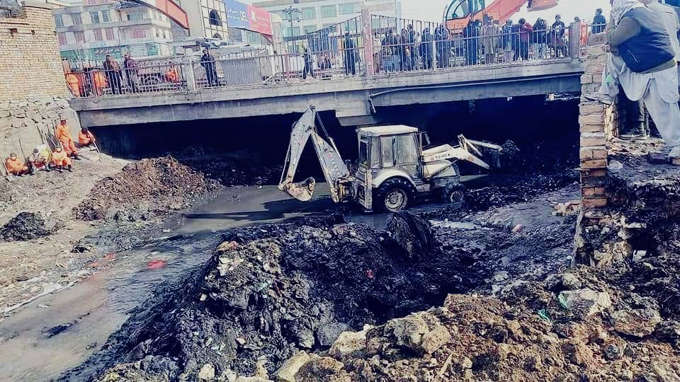 پل سوخته( خانه معتادان در شهر کابل تخریب شد )