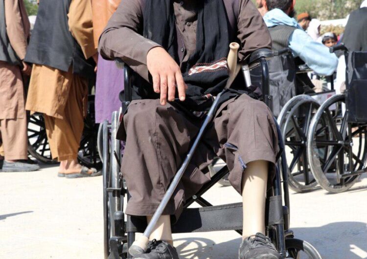 نارضایتی معلولان از عدم پرداخت معاش و امتیازات شان از سوی حکومت !
